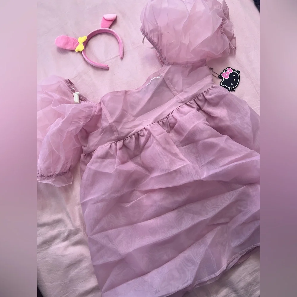 Forever 21 My Melody Pink Dress Set Costume